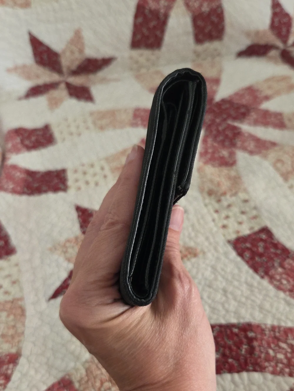 Prada Black Nylon Walley Trifold
